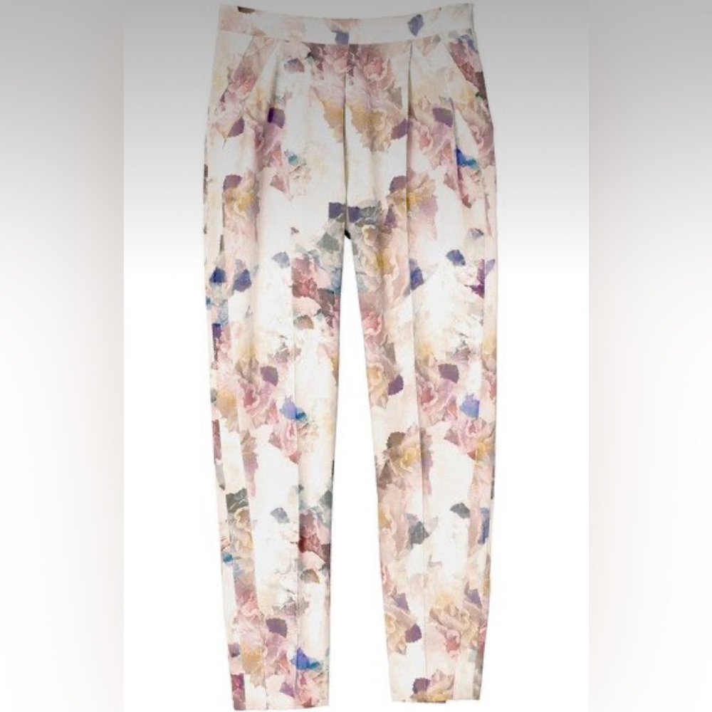 Size 4 Rebecca Taylor pants - Rebecca Taylor Enchanted Garden Floral Dress Pants